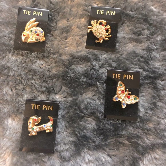 4 pcs for $10 or $3/pc  - Tie Pin Various Design NEW - Picture 1 of 6